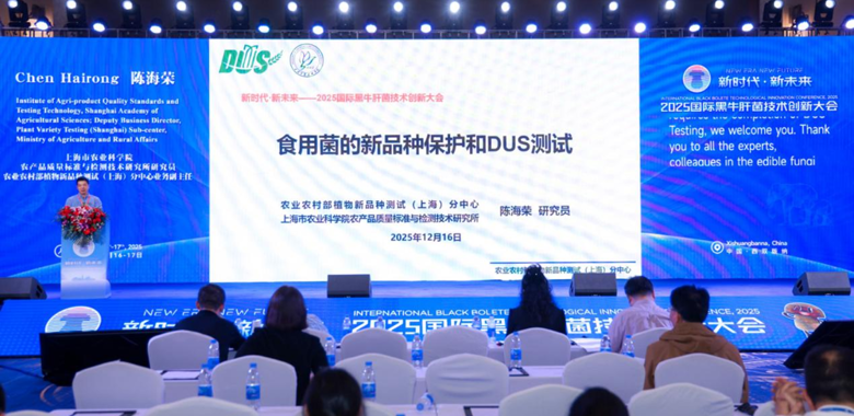 上海分中心应邀参加2025国际黑牛肝菌技术创新大会并做专题报告