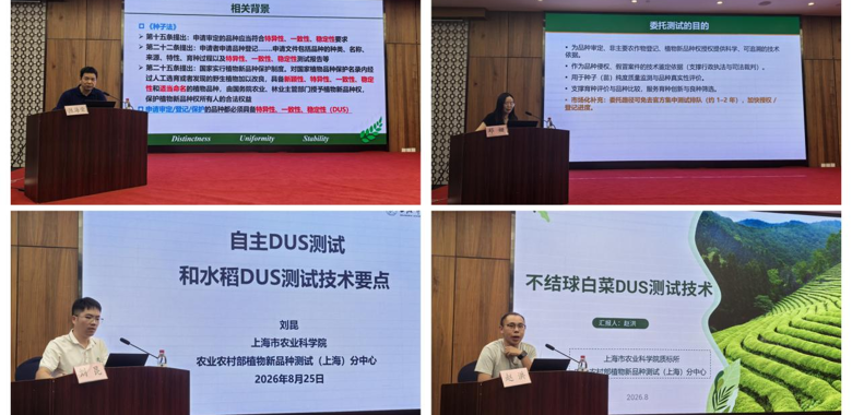 上海分中心为上海市植物新品种权保护培训班授课