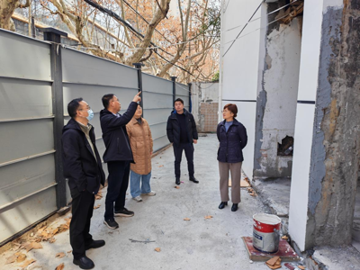 院党委委员、副院长赵志辉、史明一行赴斜土路地块开展节前安全检查