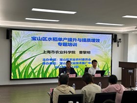 作物所科技人员为宝山区农业技术推广人员开展专题培训