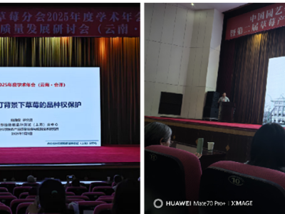 我院科研人员参加中国园艺学会草莓分会年会并做报告