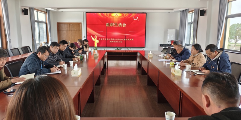 庄行试验站党支部召开2025年度组织生活会