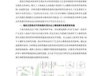 我院生物所/生态所合作在土壤微生物群落构建机制和生态系统功能研究中取得系列重要进展