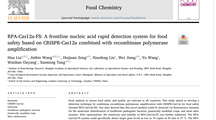 《Food Chemistry》期刊在线发表我院转基因评价与检测团队研究论文